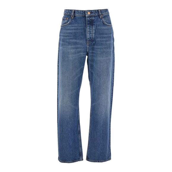 Won Hundred Men Blue Jeans With Belt Loops In Denim Man